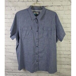 Magellan Men's 3X Gray Classic Fit Vented Short Sleeve Fishing Shirt
